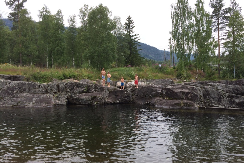 Badedammen Vegglifjell Veggli Sommer 